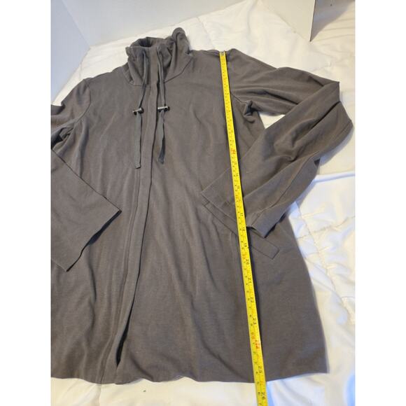 Eileen Fisher Organic Cotton Full Zip Sweatshirt Jacket Sz S M Travel Outdoor - Picture 4 of 8